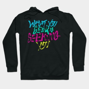 what you seek is seeking you Hoodie